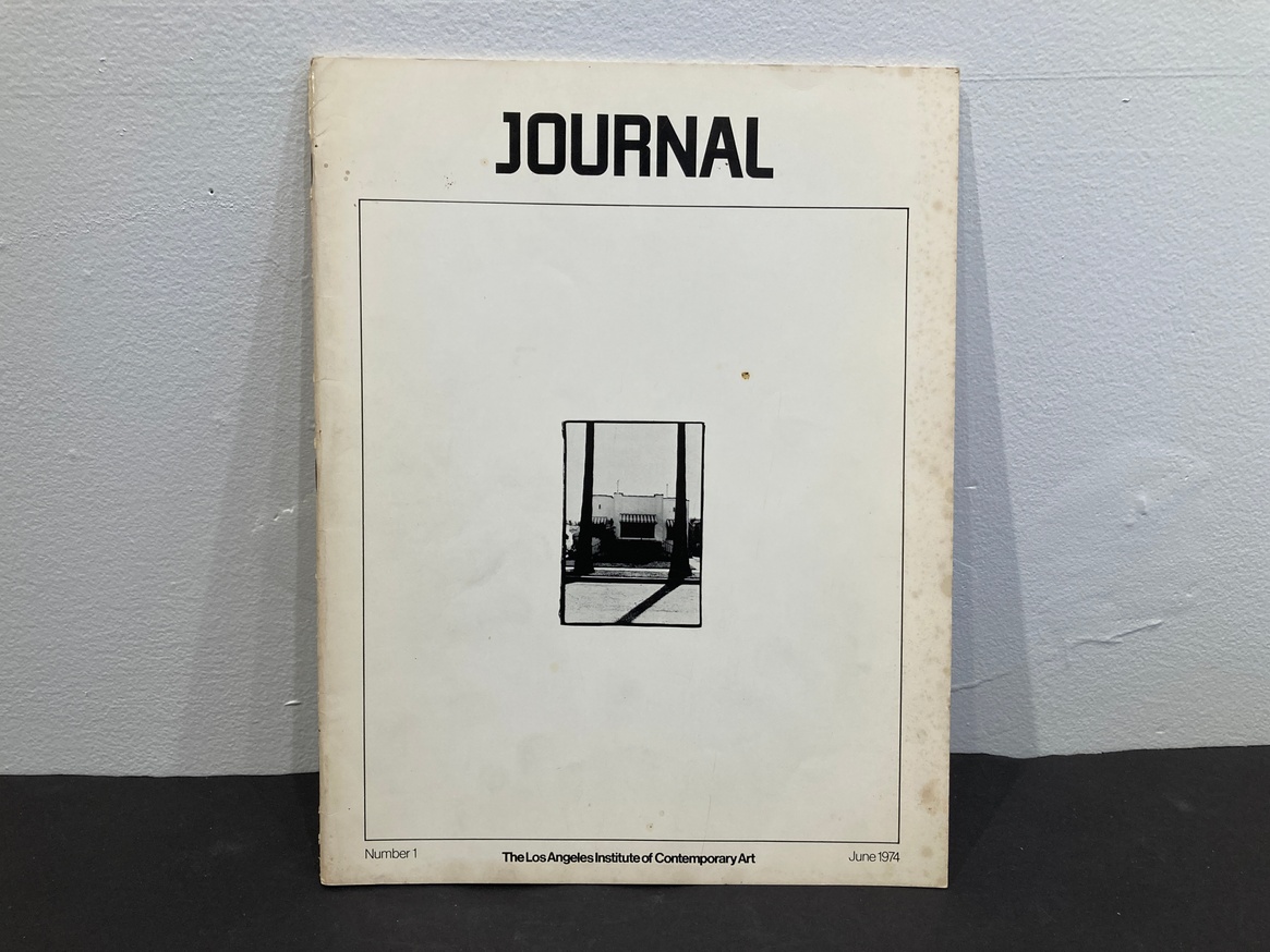  The Los Angeles Institute of Contemporary Art Journal