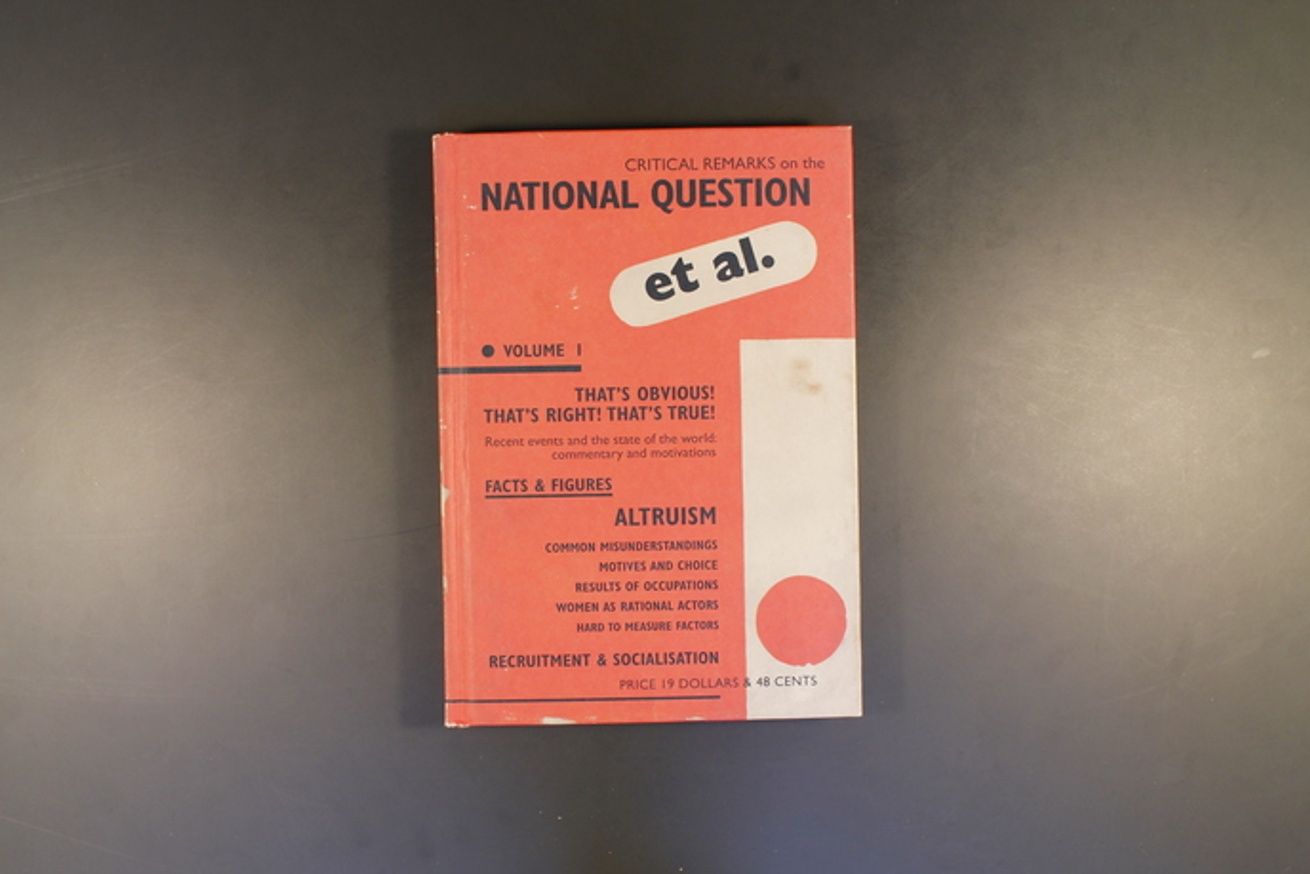 Critical Remarks On The National Question