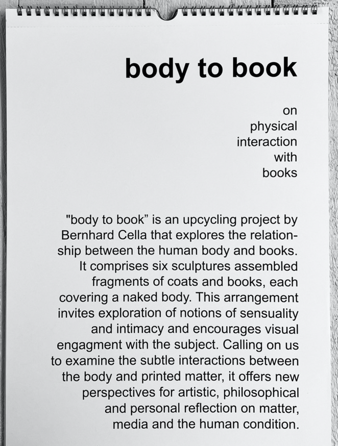 Bernhard Cella - body to book - Printed Matter