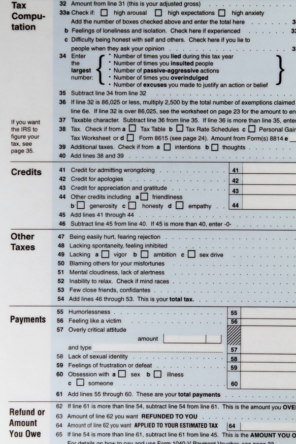 Tax Forms Enclosed : 1040EZ, 1040A, 1040