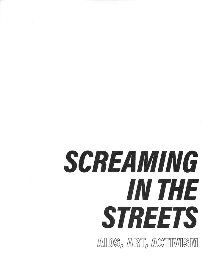 Screaming in the Streets: AIDS, Art, Activism