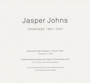 Jasper Johns: Drawings 1997-2007