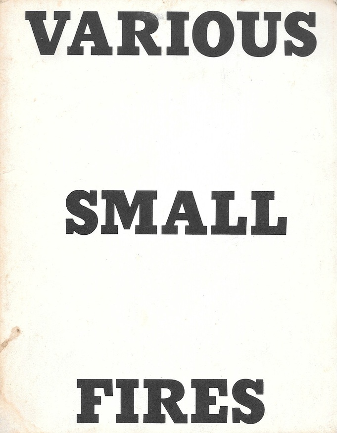 Various Small Fires and Milk [First Edition]