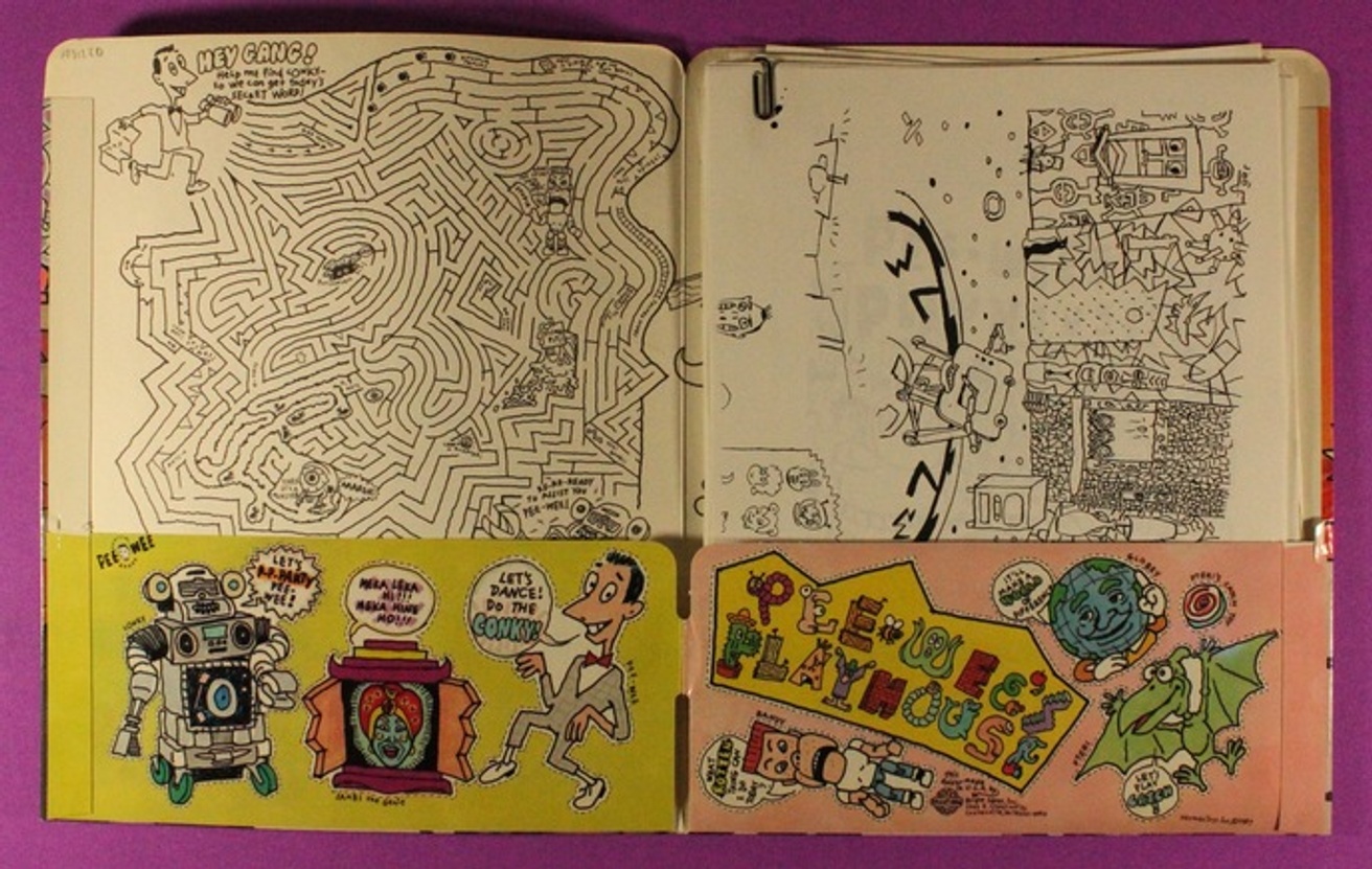 Pee-Wee's Playhouse Folder with Coloring Book Pages thumbnail 3