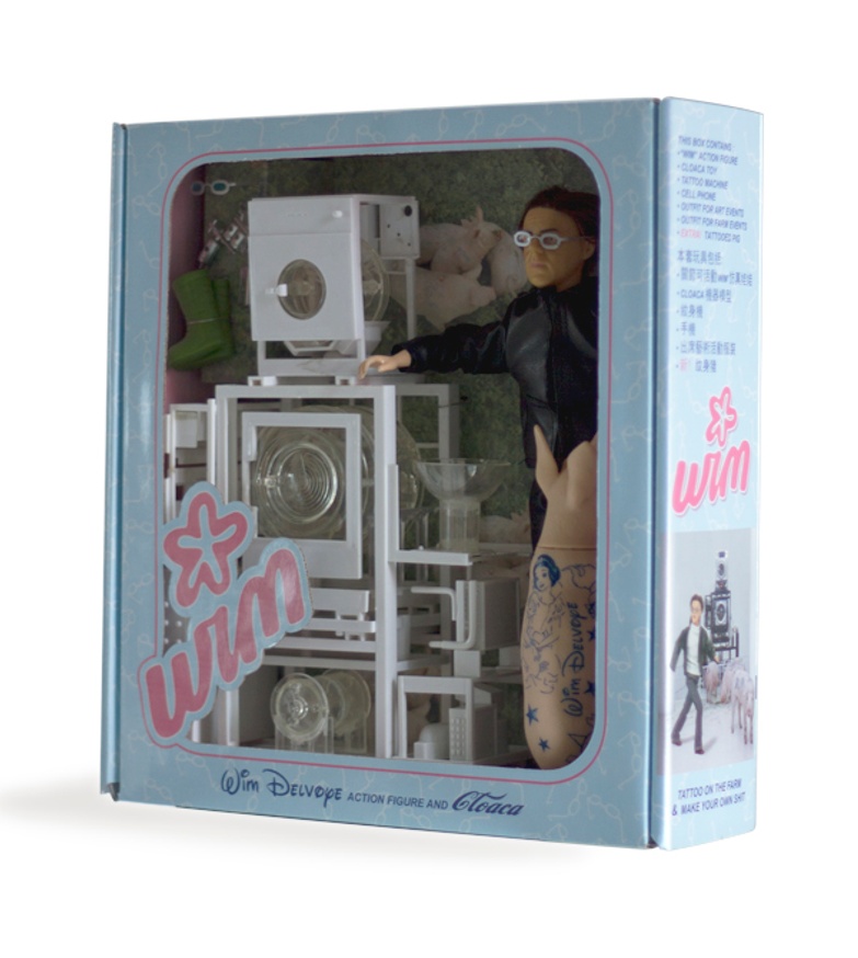 Wim Delvoye Posable Action Figure (Later Version with Pig)
