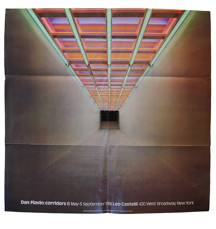 Dan Flavin: Corridors Exhibition Poster