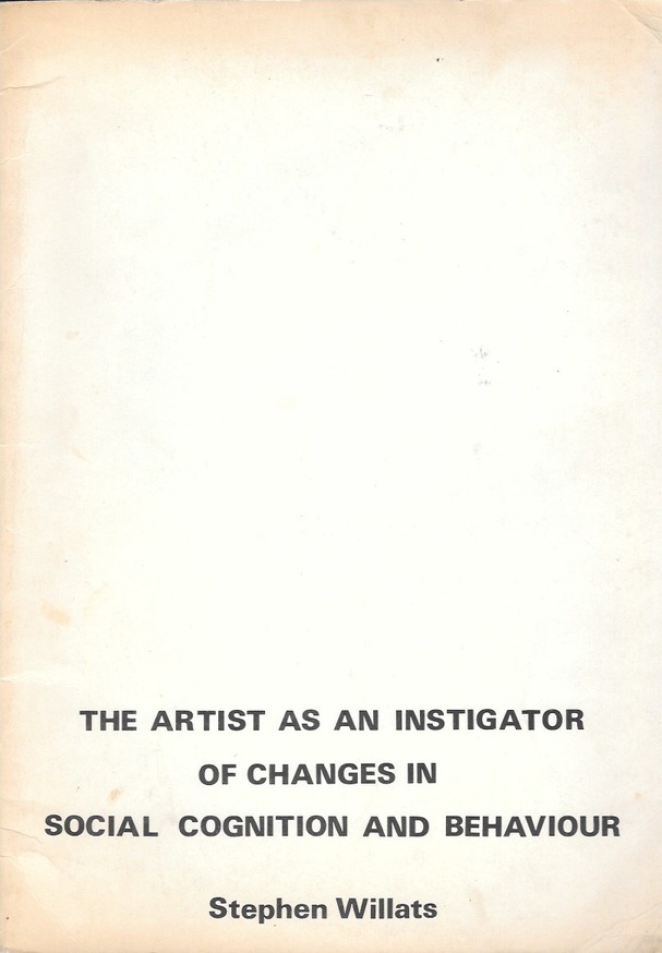 The Artist As An Instigator Of Changes In Social Cognition And Behaviour