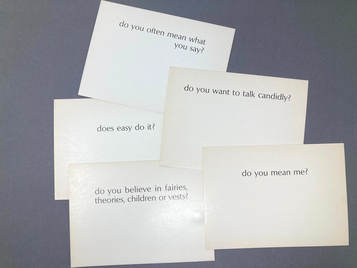 Ample Food for Stupid Thought: Do / Does? (Set of 5 Cards)