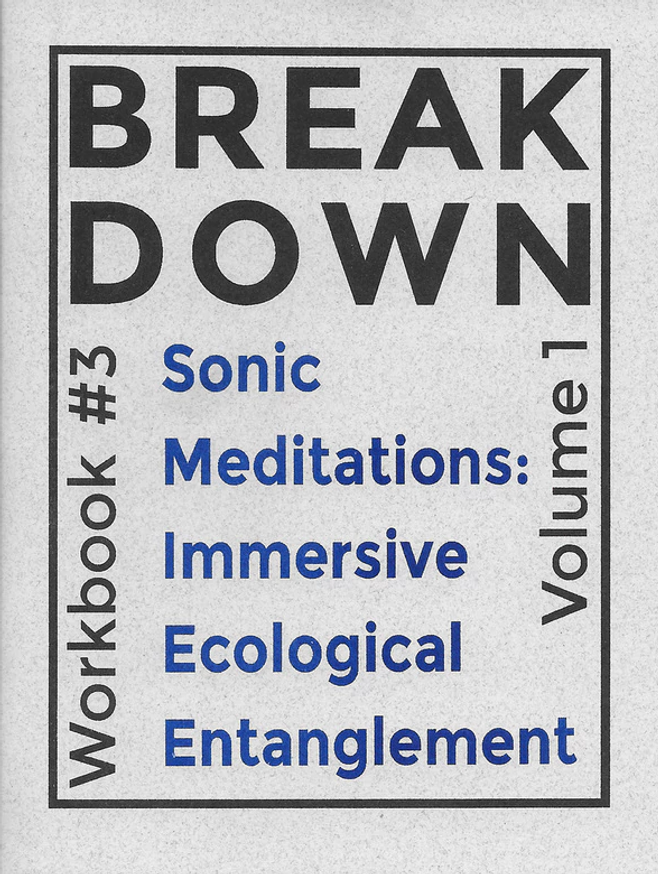 BREAK DOWN WORKBOOK #3: SONIC MEDITATIONS: IMMERSIVE ECOLOGICAL ENTANGLEMENT