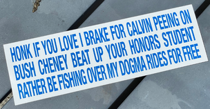 Honk if you love I brake... [Bumper Sticker]