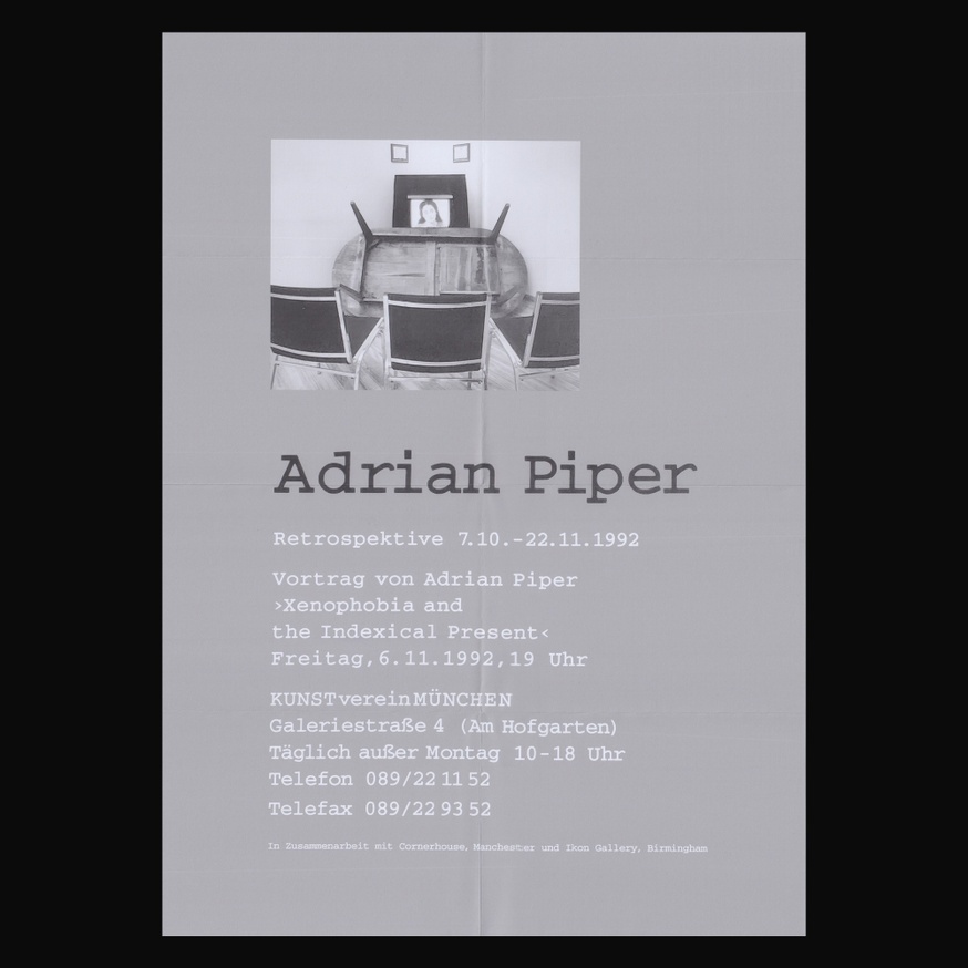 Unbidden Tongues #3.1: Adrian Piper