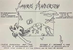 Laurie Anderson - All the Things I Lost In the Flood - Printed Matter