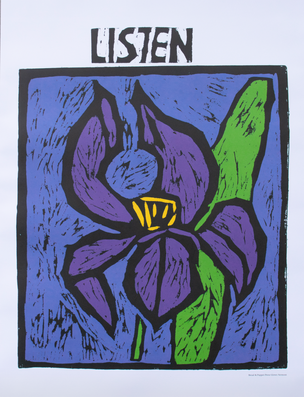 Listen Iris [Offset Poster]