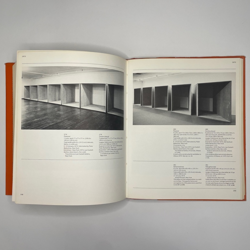 Donald Judd: Catalogue Raisonné of Paintings, Objects, and Wood-Blocks 1960 - 1974 thumbnail 12