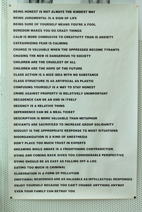 Jenny Holzer - Truisms, 1977-1979 (Every achievement requires a sacrifice —  Imposing order) - Printed Matter