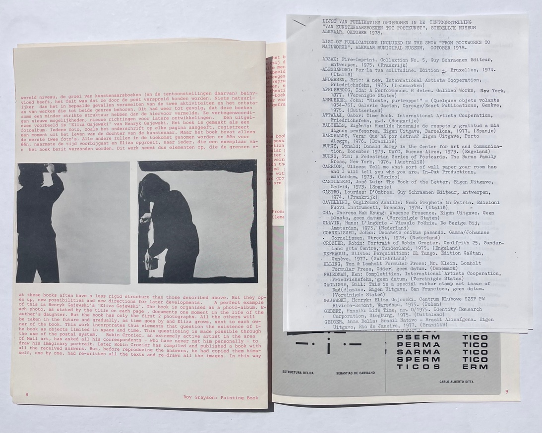 From Bookworks to Mailworks / Van kunstenaarsboeken tot postkunst thumbnail 3