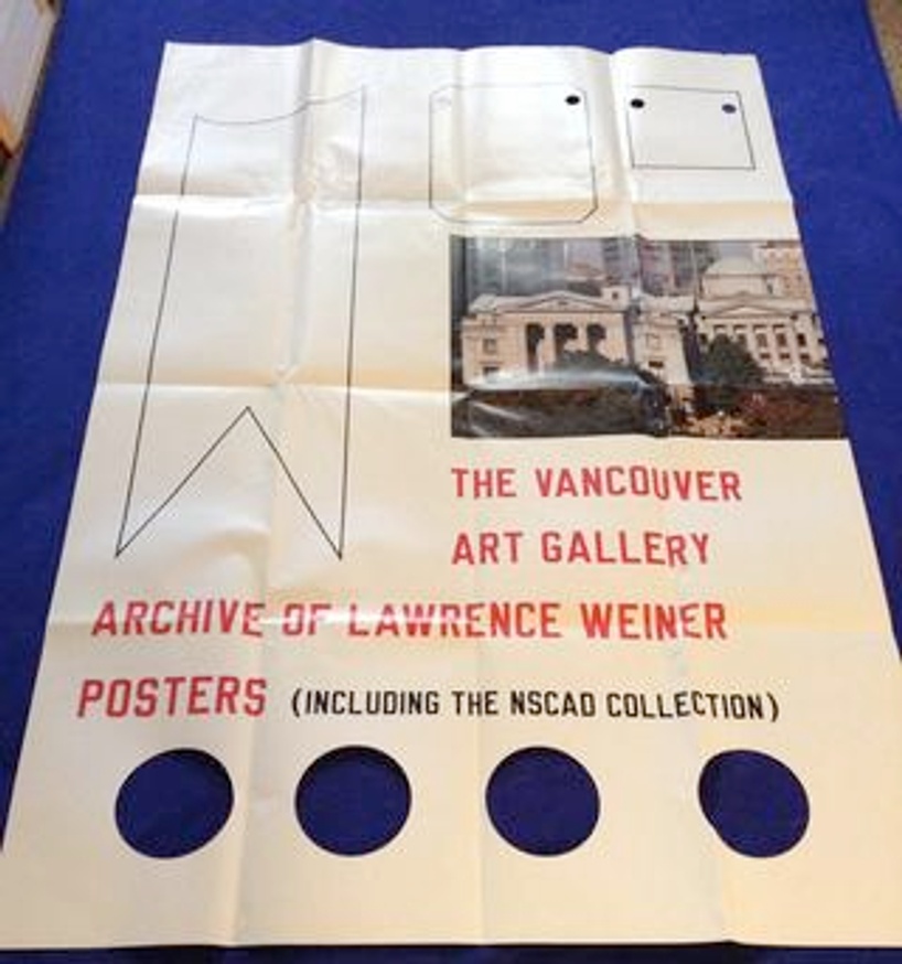 Lawrence Weiner - Archive of Lawrence Weiner Posters [Folded 