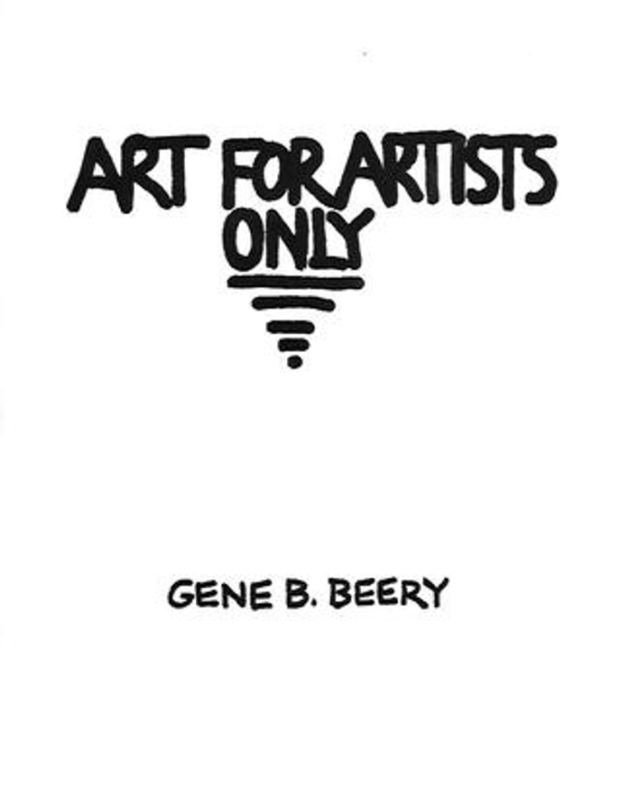 Art for Artists Only: Tales, Reifications and Comments by Imaginary Masters of Art