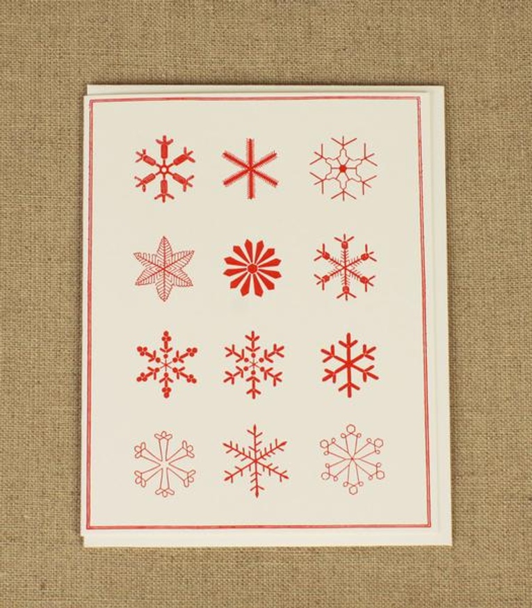 Snowflake Drawing Cards [Set of 6]
