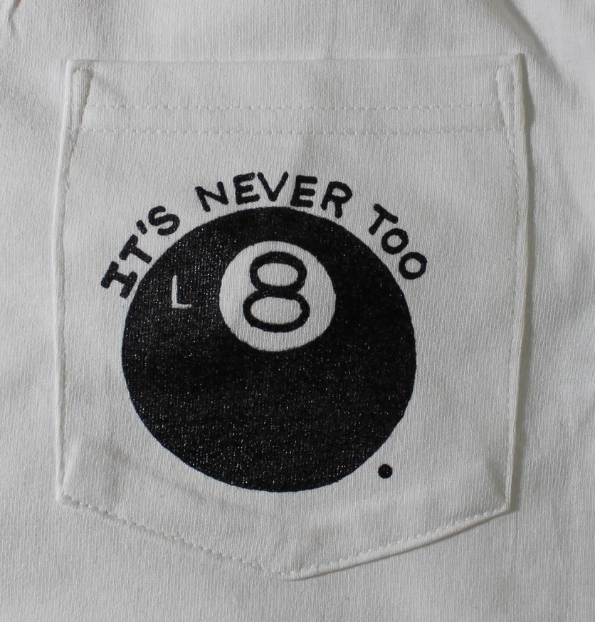 Never Too L8 Shirt in White [Medium]