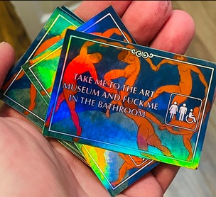 Take Me To The Art Museum And Dance … (Holographic Sticker)