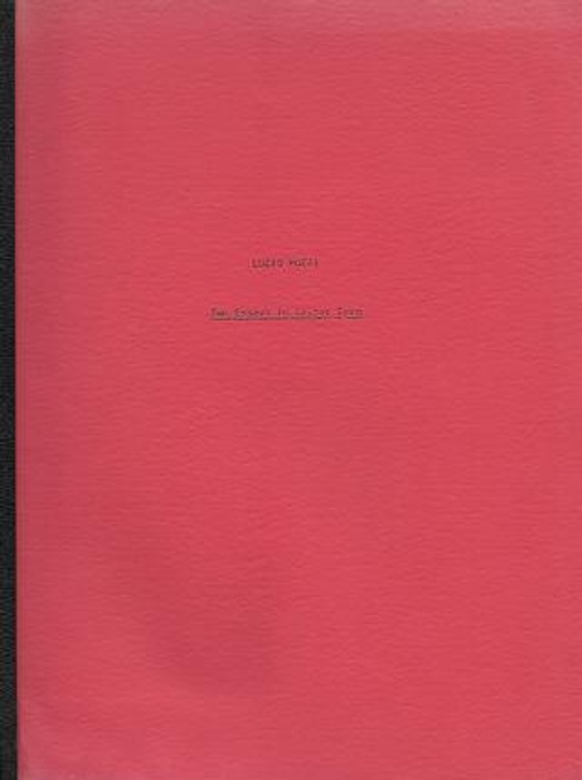 Two Essays in Letter Form