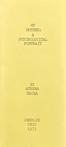 My Mother: A Psychological Portrait