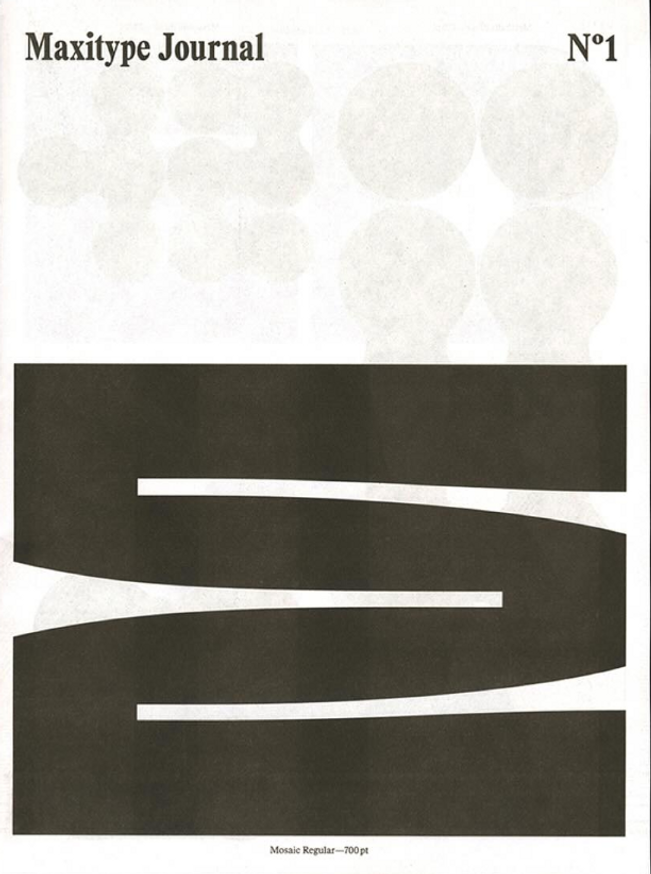Maxitype and Jonas Berthod - Maxitype Journal - Printed Matter