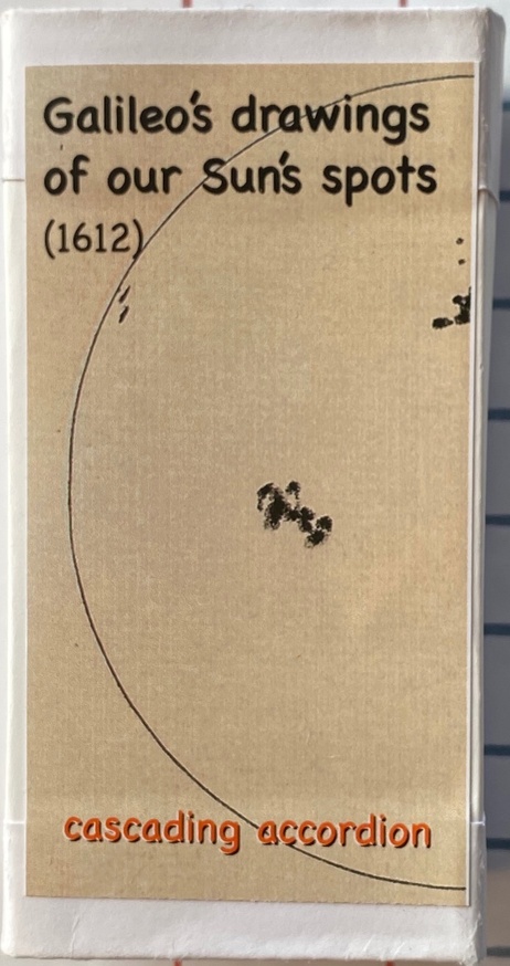 Galileo's drawings of our Sun's spots (1612)