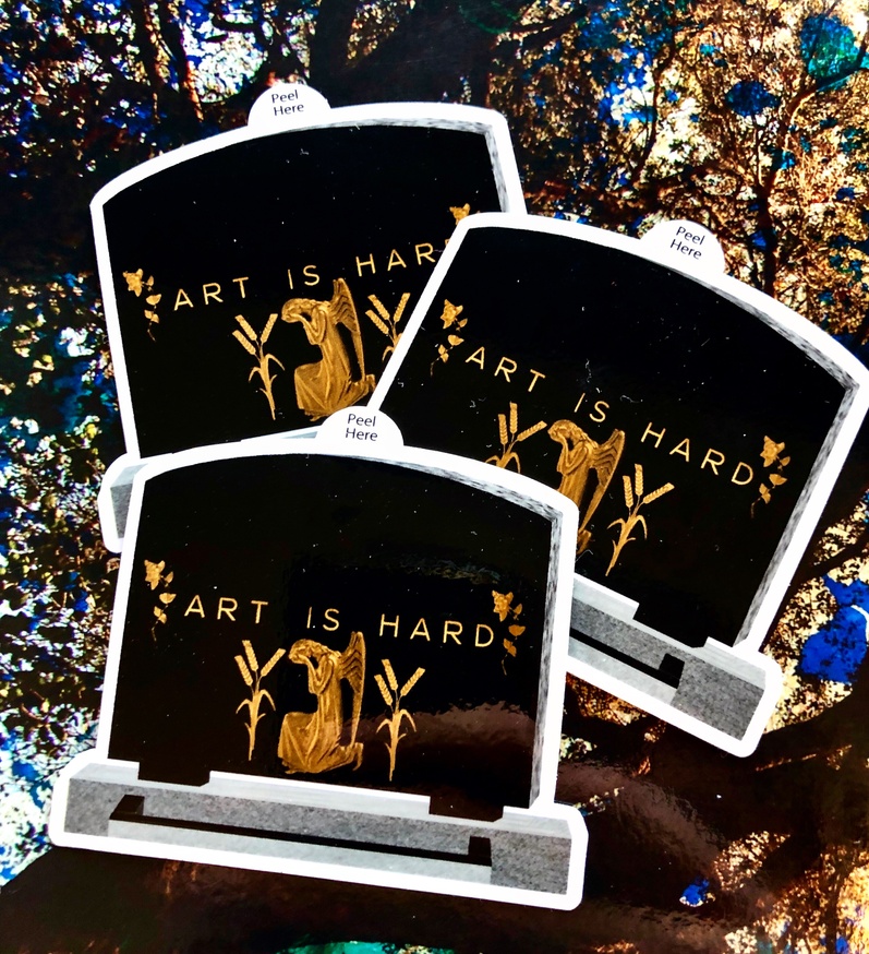 Art Is Hard Sticker