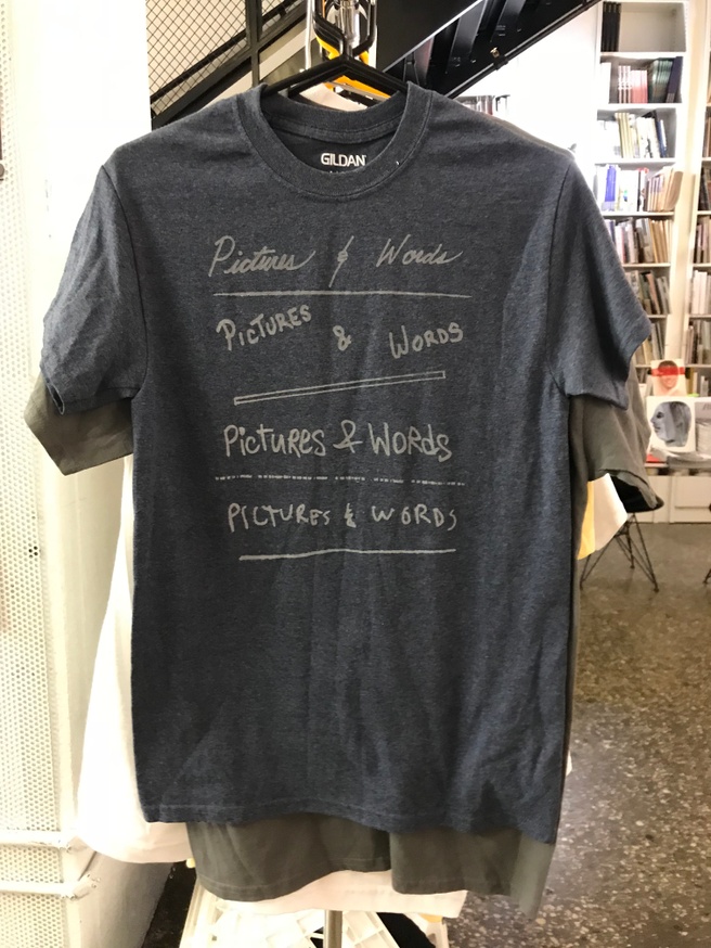Pictures & Words T-Shirt in Blue [Small]