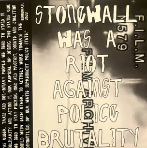 Stonewall was a Riot: On Police Brutality [Sticker]