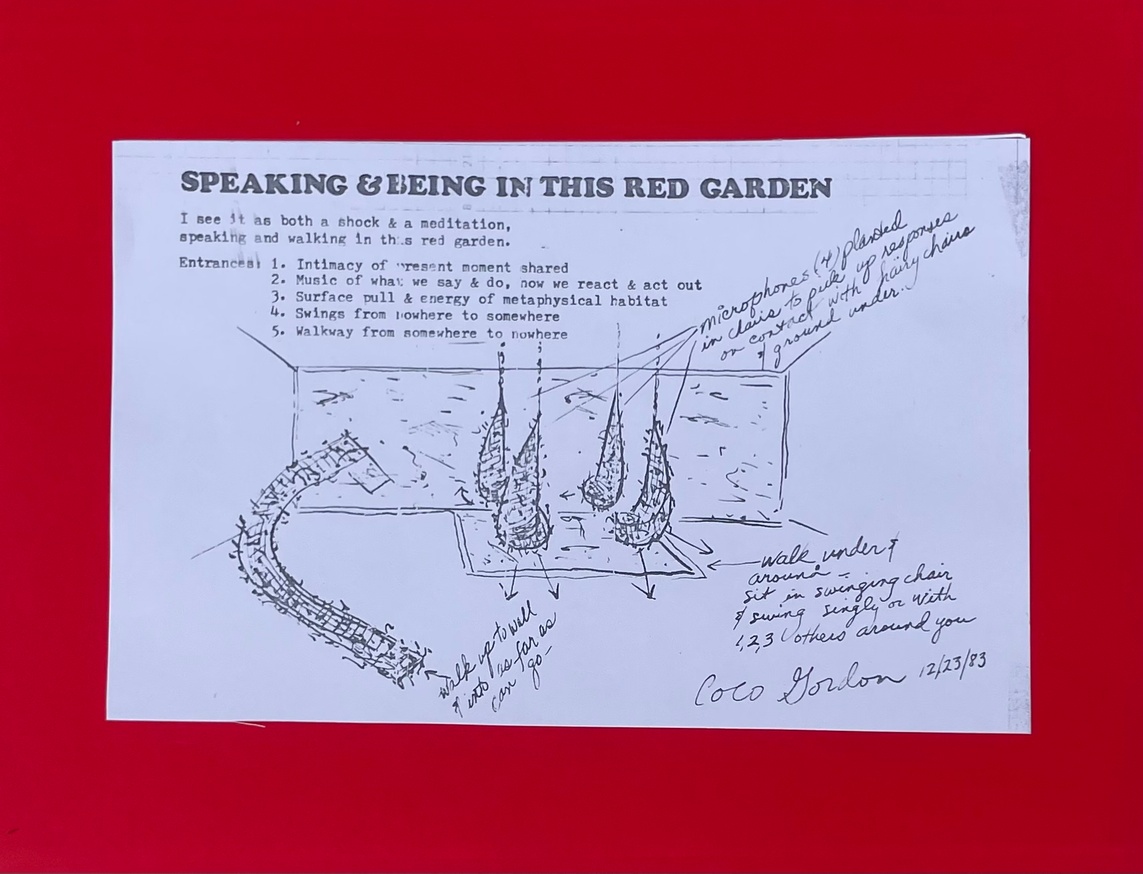 Speaking & Being in this Red Garden