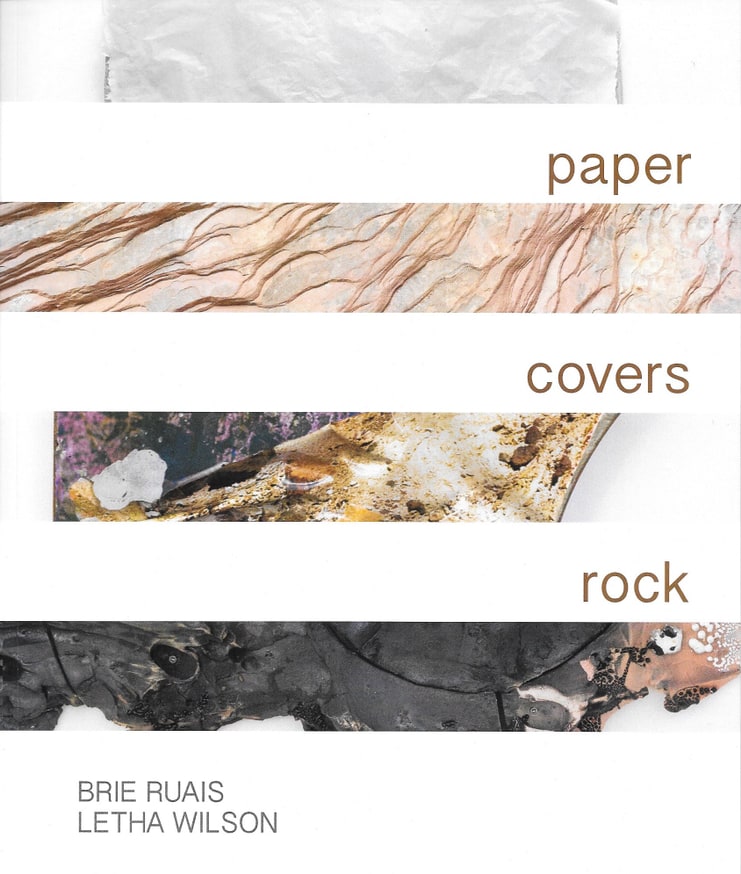 Letha Wilson and Brie Ruais paper covers rock Printed Matter
