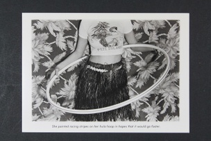 She Painted Racing Stripes on Her Hula Hoop... Postcard