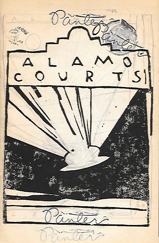Gary Panter - A Night at Alamo Courts [Silkscreen Cover] - Printed