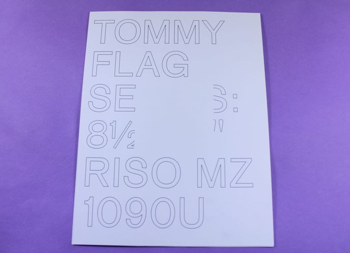 Tommy Flag Series: 8.5 × 11″, Riso MZ 1090U