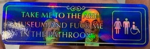 Take Me To The Museum Of Gothic… Holographic Sticker