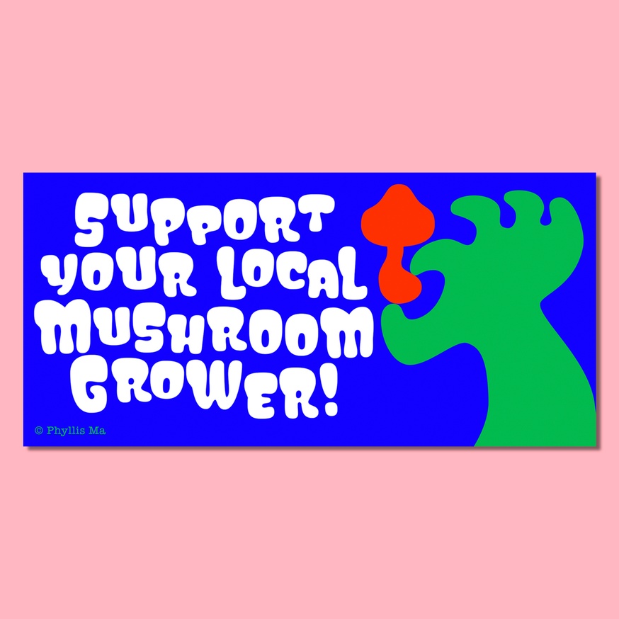 Mushroom Grower Sticker