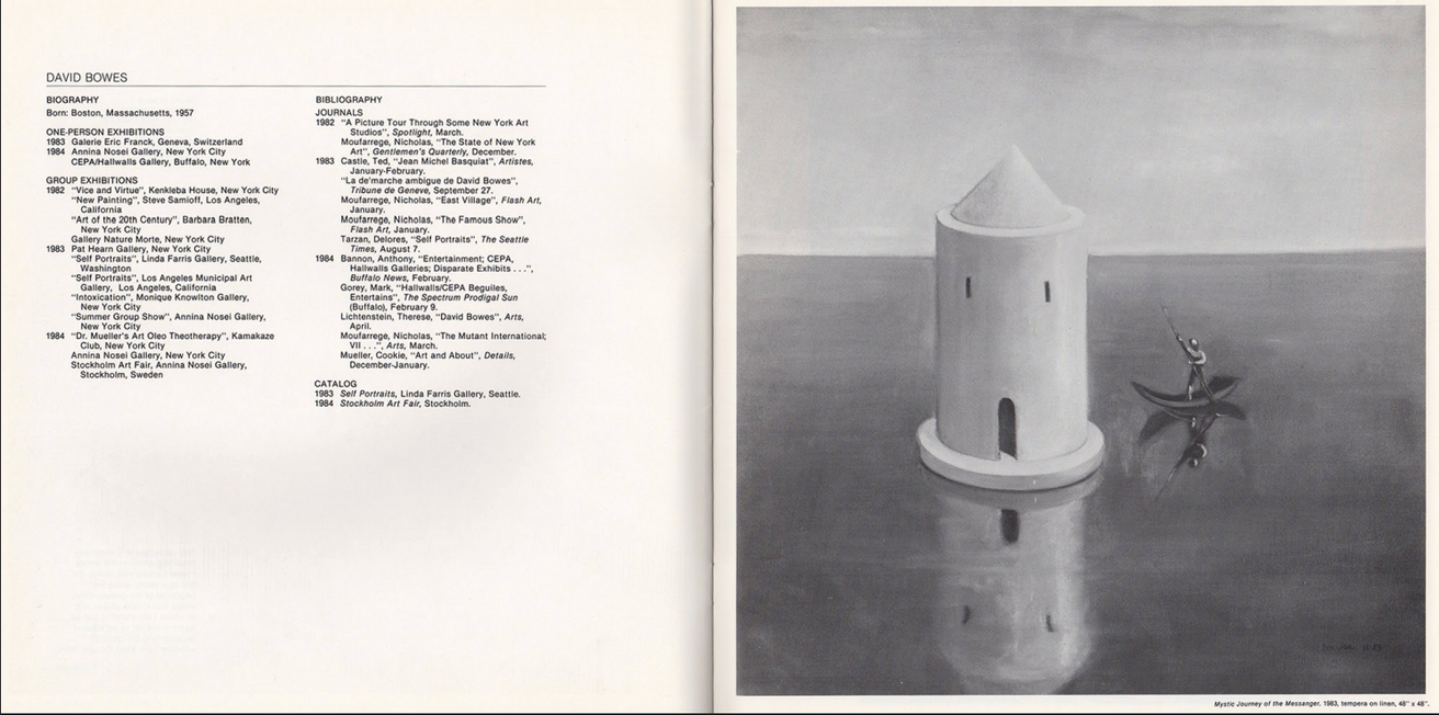 David Bowes, Barbara Kruger, Helmut Middendorf, Sabina Mirri, Luigi ...