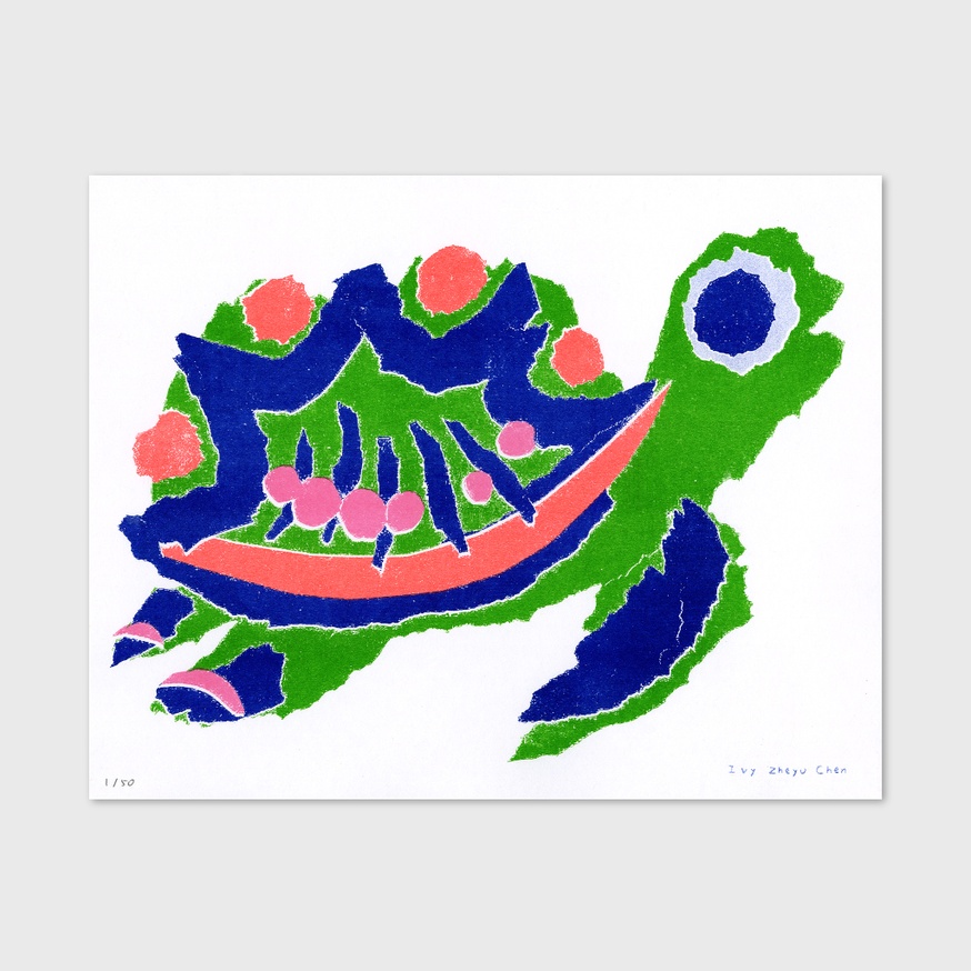 Mexican Animals (sea turtle) [Print]