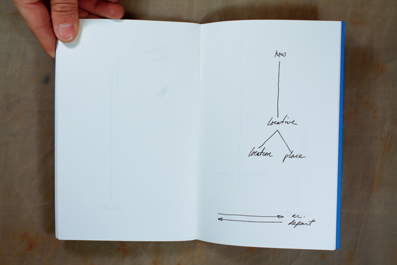 Peter Downsbrough - Notes on Location - Printed Matter