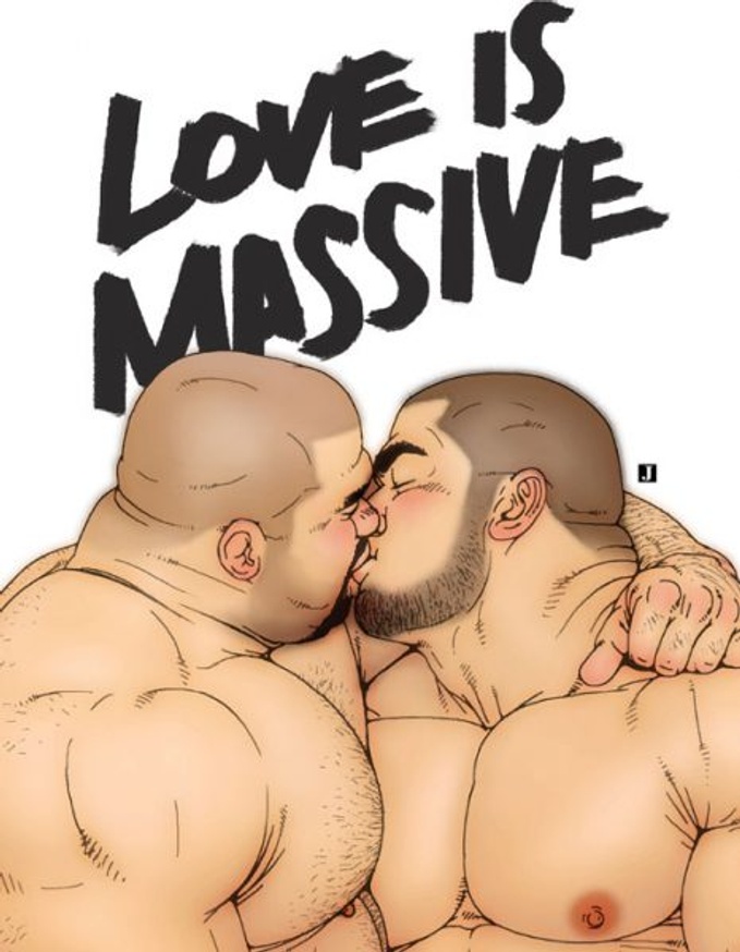 LOVE IS MASSIVE Postcard Set