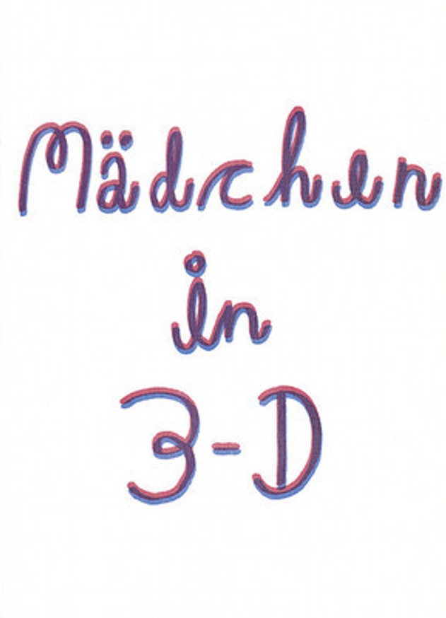 Mädchen in 3-D