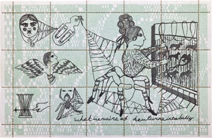 rival (in weaving) of Minerva Artistamps