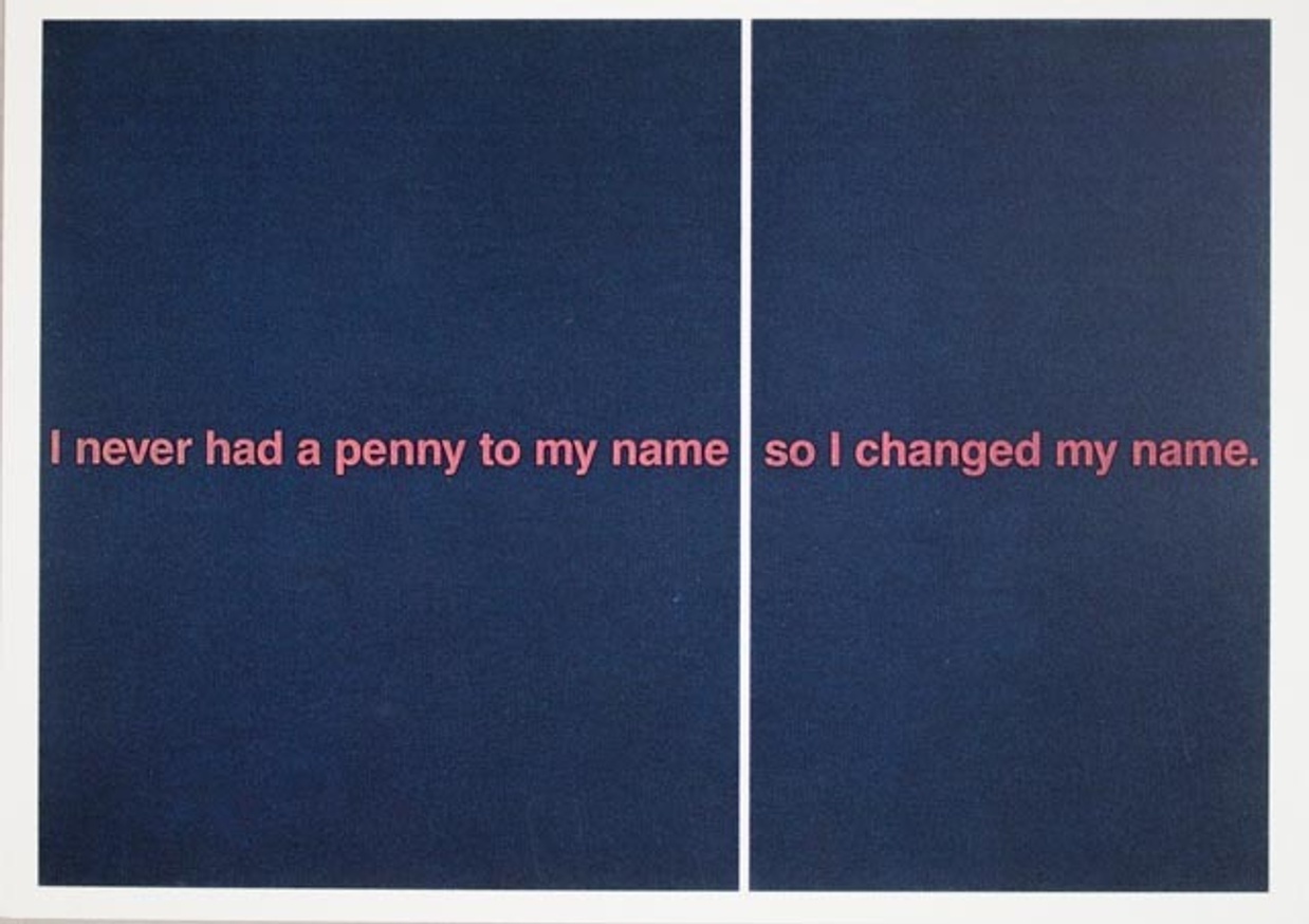 I Changed My Name [Postcard]