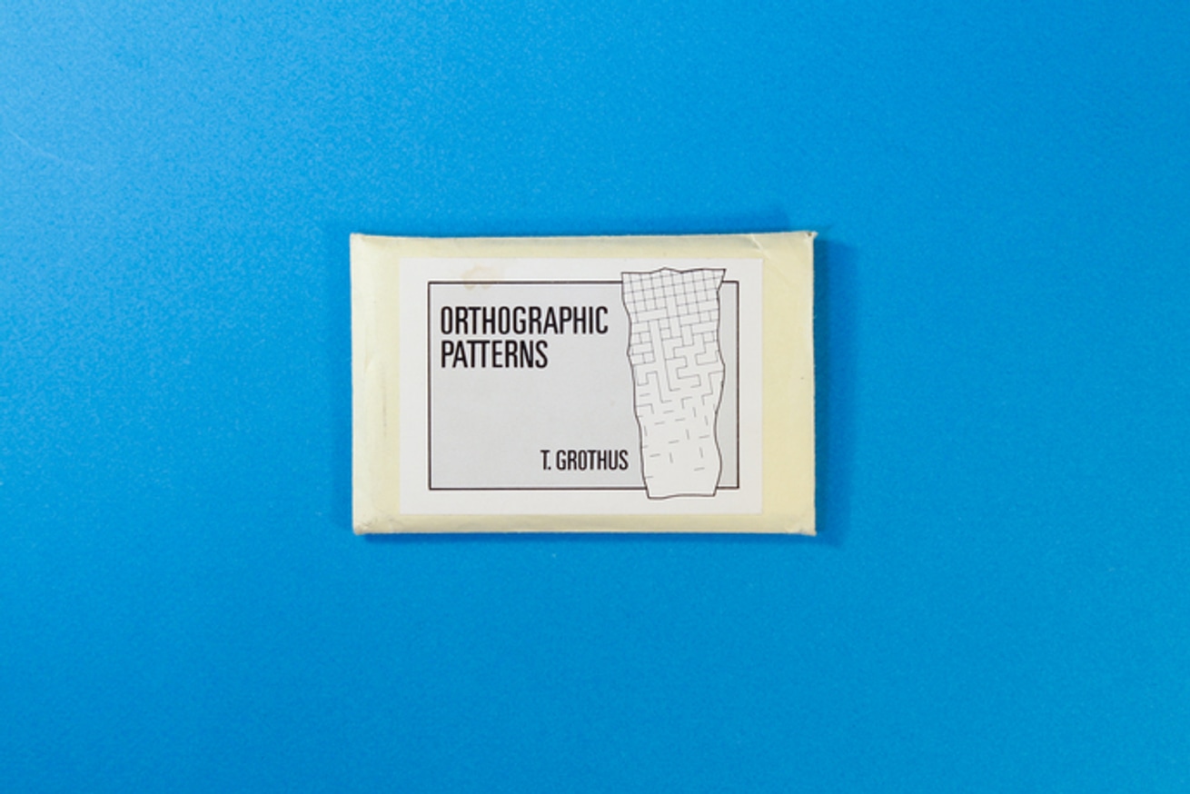 Tom Grothus - Orthographic Patterns - Printed Matter