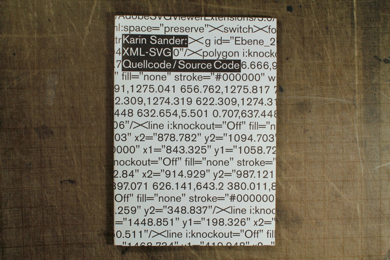 Karin Sander : XML-SVG Quellcode / Source Code thumbnail 5