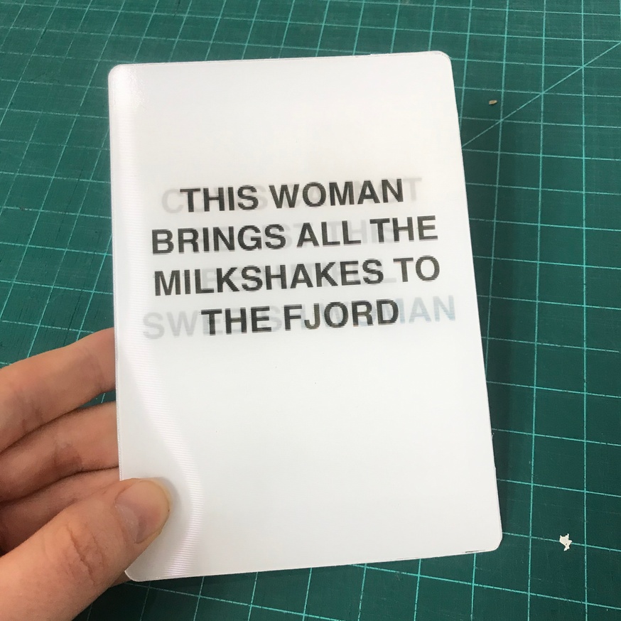 Headline A/B Test: Cows Cannot Resist This Beautiful Swedish Woman / This Woman Brings All The Milkshakes To The Fjord [Lenticular Card] thumbnail 2