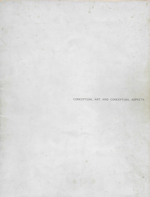 Conceptual Art and Conceptual Aspects